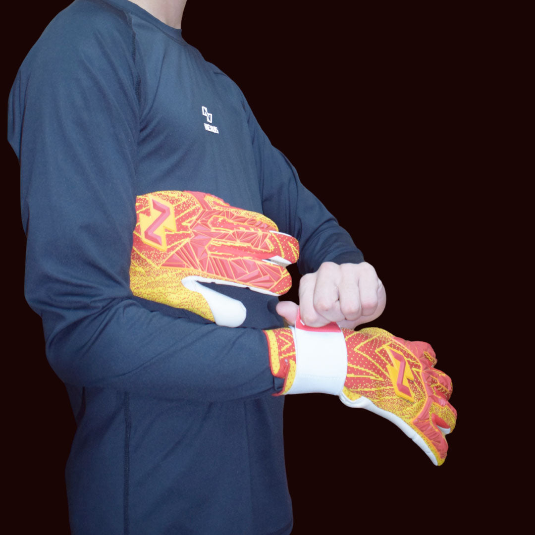 Goalkeeper Gloves Red Yellow