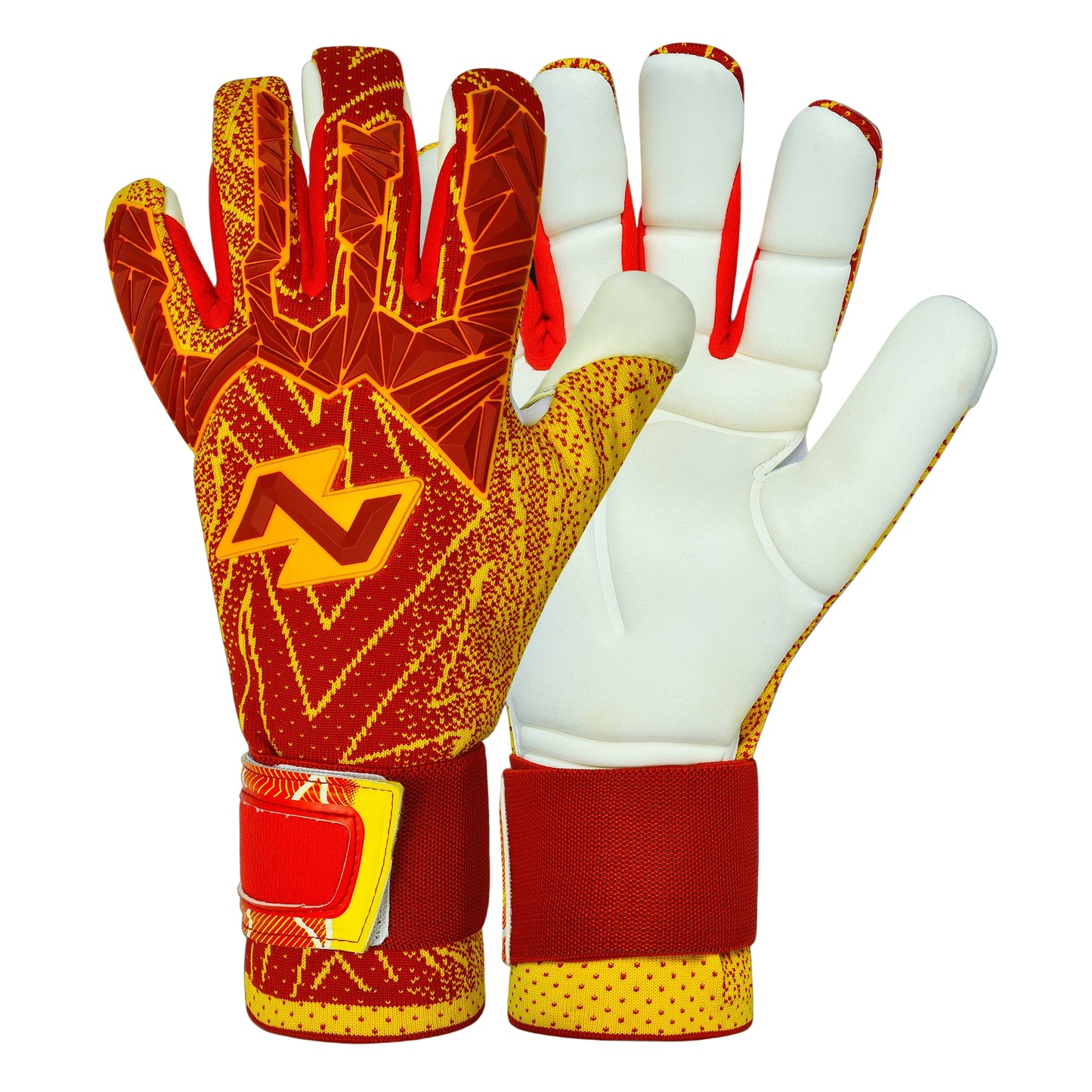 Goalkeeper Gloves Red Yellow